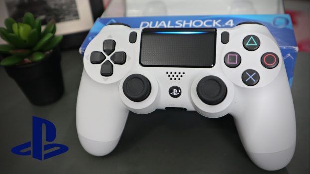 Controle Dualshock 4 - PlayStation 4 - Branco Glacial
