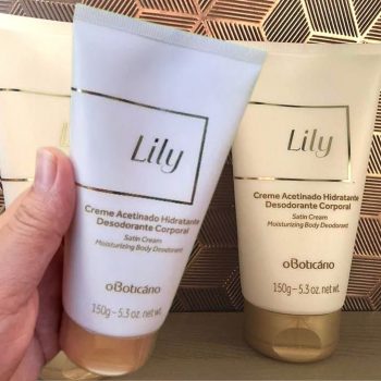 Creme Acetinado Desodorante Hidratante Corporal Lily, 150 g