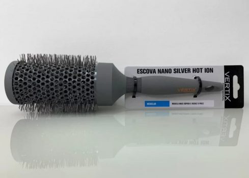 Escova Nano Silver Hot Ion 33, Vertix, Cinza, Vertix, Cinza