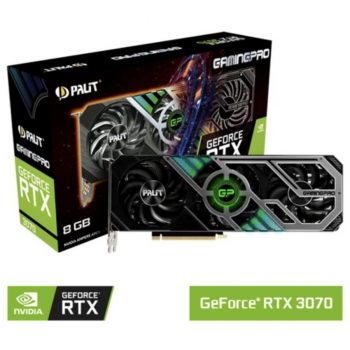 Placa de Vídeo Palit NVIDIA GeForce RTX 3070 GamingPro LHR, 8GB GDDR6, DLSS, Ray Tracing, NE63070019P2-1041A