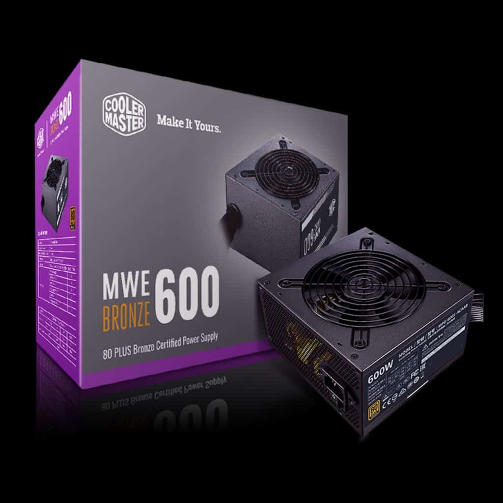 Fonte Cooler Master MWE Bronze V2 600W (com Cabo De Força BR), 80 Plus ...