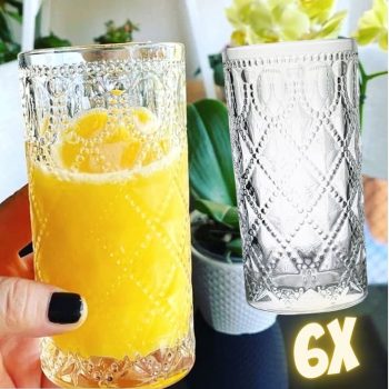 Jogo de Copos de Vidro Royal Transparente 380ml - Casambiente