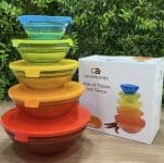 Jogo de Tigelas de Vidro com Tampa 5 peças - Casambiente