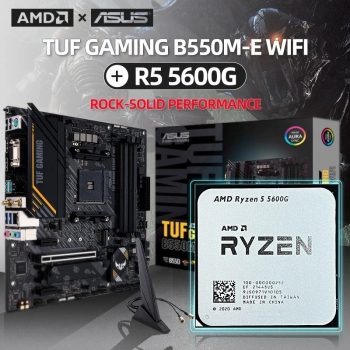 Kit Amd novo Ryzen 5 5600g + Asus tuf gaming B550M-E