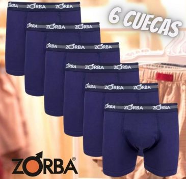Kit Cueca Boxer Zorba 6 Peças