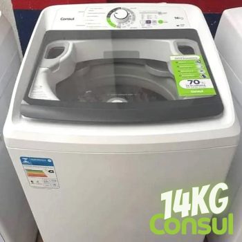 Máquina de Lavar Consul 14Kg branca com Dosagem Extra Econômica e Ciclo Edredom - CWH14AB