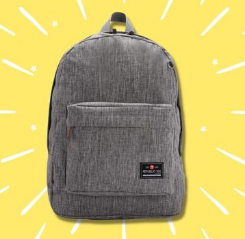 Mochila Juvenil 18" cinza