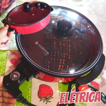 Panela Elétrica Multifuncional Vermelho, 110v, Cadence