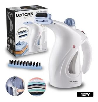 Passadeira a Vapor Portátil Lenoxx Easy PPV691 - 250ml 800W Branca