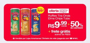 Ruffles Tira Onda Elma Chips Tubo