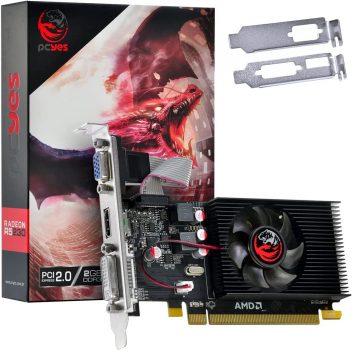 PLACA DE VIDEO AMD GPU R5 230 2GB DDR3 64 BITS LOW PROFILE – PJ230R364 – PCYES