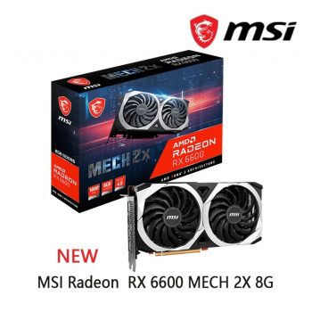 Placa de Vídeo Msi radeon rx 6600 mech 2x 8g gddr6 128-bit 7nm rx6600 novo