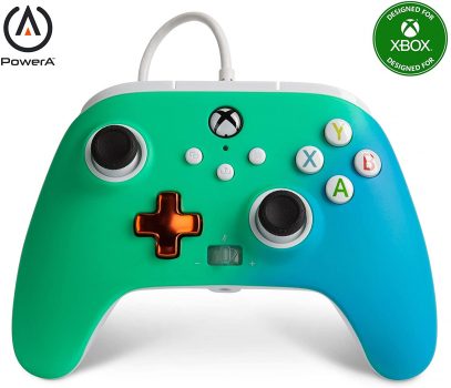PowerA Enhanced Wired Controller for Xbox - Seafoam Fade, Gamepad, Wired Video Game Controller, Gaming Controller, Xbox Series X|S, Xbox One - Xbox Series X