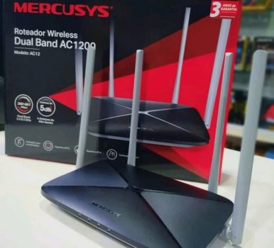 Roteador Wireless MERCUSYS AC12 1200mbps - 4 Antenas, Cinza, Grande