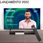 Smart TV Philips Android 55" 4k 55pug7406/78, Google Assistant, Comando De Voz, Dolby Vision/atmos, Vrr/allm, Bluetooth
