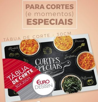 Tábua de Vidro 30cm decoração Cortes Especiais, FH6743, Euro Home