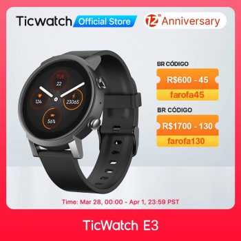 Ticwatch E3 Cupom