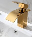 Torneira Prizi Cascata Monocomando Dourada - KE6123