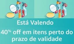 40% off em produtos próximos da validade