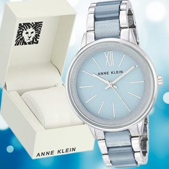 Anne Klein Relógio feminino de pulseira de resina