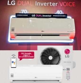 Ar Condicionado Split LG Voice Dual Inverter 12000 Btus Frio 220V S4UQ12JA314. EB2GAMZ