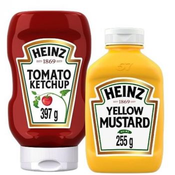 Burguer Kit Heinz Ketchup Tradicional 397g + Mostarda 255g