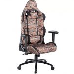 Cadeira Gamer Husky Gaming Tactical, Digital Marpat, Preto, Com Almofadas, Reclinável, Descanso de Braço 2D - HTT-DW