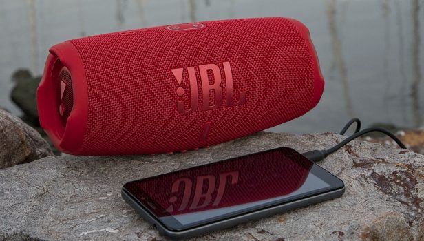 Caixa de Som jbl Charge 5, Bluetooth, 30 watts, à prova d'água, Vermelho