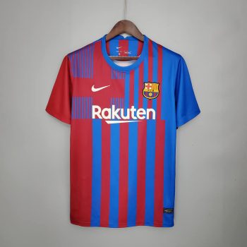 Camisa Nike Barcelona I 2021/22 Torcedor Pro Masculina - Azul