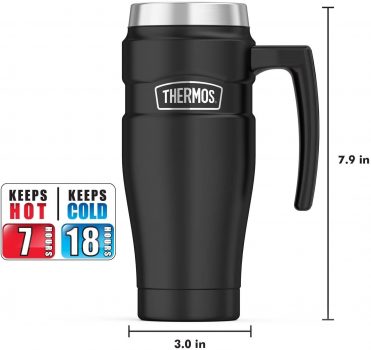 Caneca THERMOS Stainless King, 473 ml, azul fosco