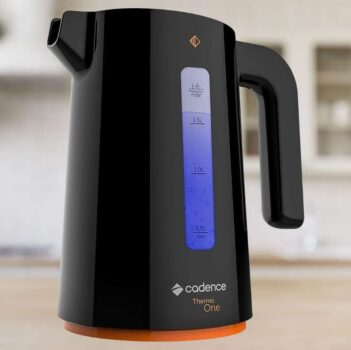 Chaleira Elétrica Cadence Contrast, 110V, Preto, 1,7L, CEL388