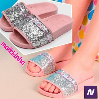 Chinelo Slide Infantil Molekinha Menina
