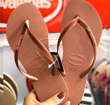 Chinelo Slim Velvet (tira de veludo), Havaianas, Feminino