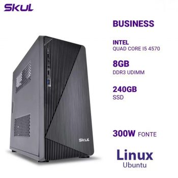 COMPUTADOR BUSINESS B500 - I5 4570 3.2GHZ 8GB DDR3 SSD 240GB HDMI/VGA FONTE 300W