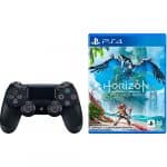 Controle Sem Fio Dualshock 4 Preto + Game Horizon Forbidden West - PS4