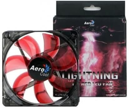 Cooler Fan 12cm RED LED EN51363 Vermelho AEROCOOL, AEROCOOL, Acessórios para Computador