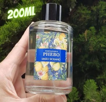 Deo Colônia Limão Siciliano, PHEBO, Amarelo, 200ml