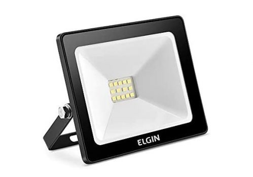 Elgin PROJETOR LED 10W 6500K BRANCA FRIA PRETO BIVOLT