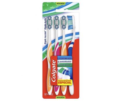 Escova Dental Colgate Tripla Ação 4Unid