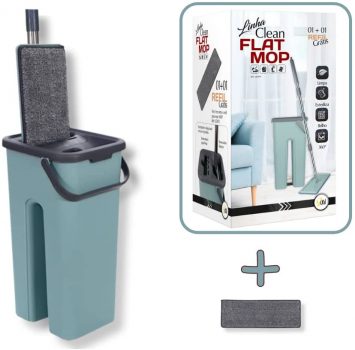Flat Mop com 1 Refil extra Grátis