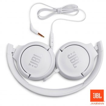 Fone de Ouvido JBL T500 Headphone Branco - JBLT500WHT