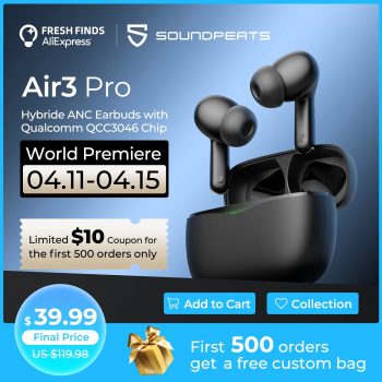 Fone de ouvido SoundPEATS Air3 Pro
