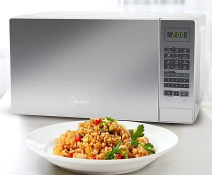 Forno Micro-ondas 20L Branco Espelhado Midea 127V MRAM21