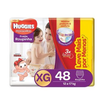 Fralda Huggies Roupinha Supreme Care XG 48 Unidades