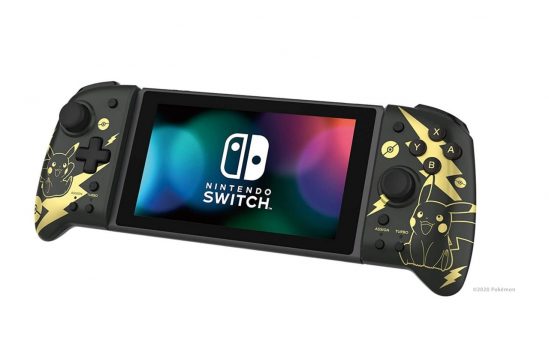 Hori Nintendo Switch Split Pad Pro (Pokemon: Black & Gold Pikachu) By - Officially Licensed By Nintendo and the Pokemon Company International - Nintendo Switch