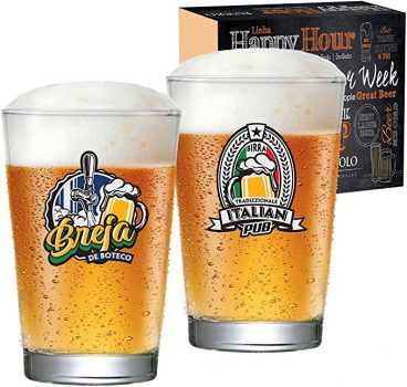 Jogo de Copos Happy Hour Caldereta 2 Peças