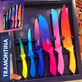 Jogo De Facas Colorcut 6 Peças Aço Inox 23099832 Tramontina