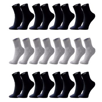 Kit 12 Pares de Meias Algodão Masculino