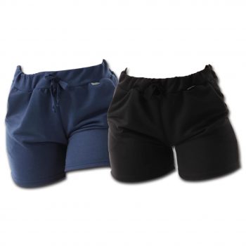 Kit 2 Shorts Moletinho Click Feminino com Bolso