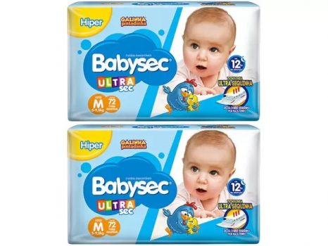 Kit Fraldas Babysec Ultrasec Galinha Pintadinha